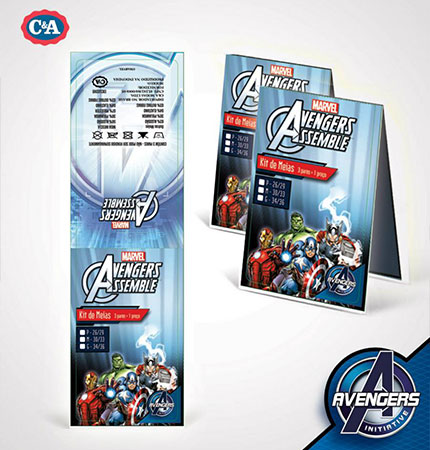 Tag de meias avengers para C&A