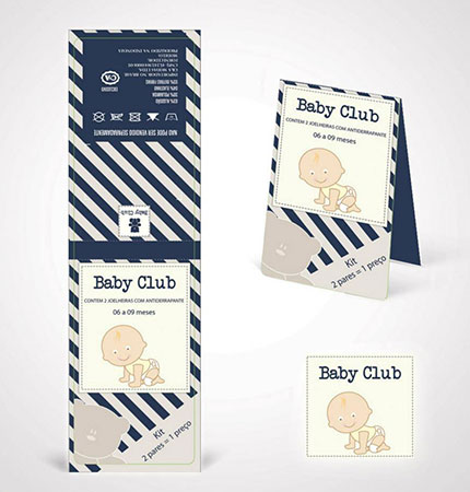 Tag de meias Baby Club para C&A