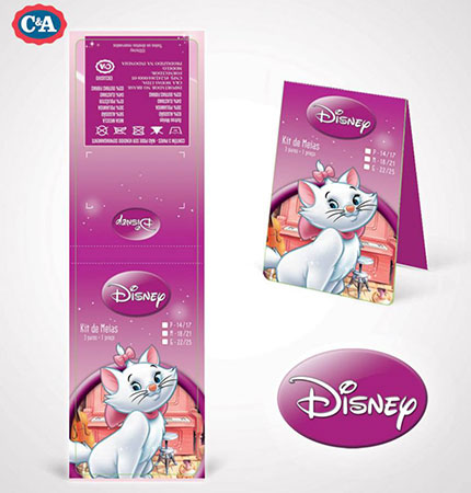 Tag de meias Disney para C&A