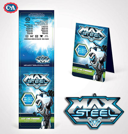 Tag de meias Max Steel para C&A