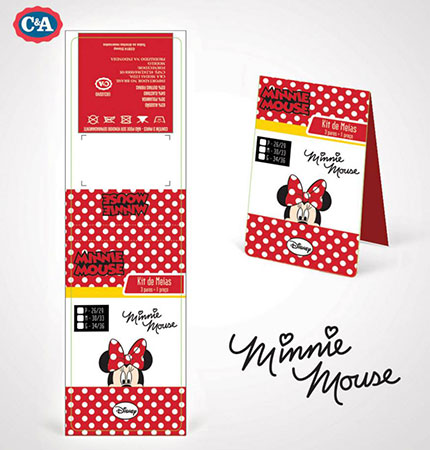 Tag de meias Bob Minnie para C&A