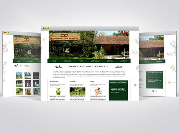 Site Pousada Fazenda Renascer