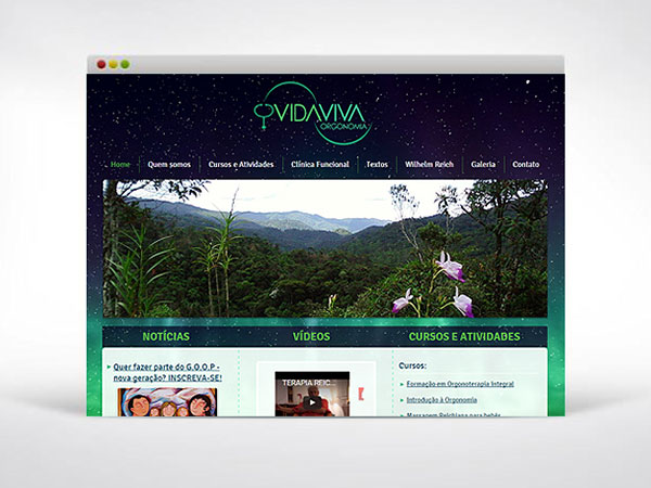 Site Vida Viva Orgonomia