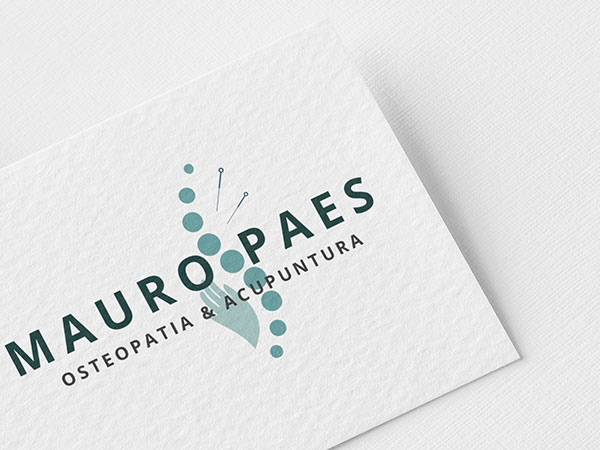 Logo para osteopata e acupunturista Mauro Paes